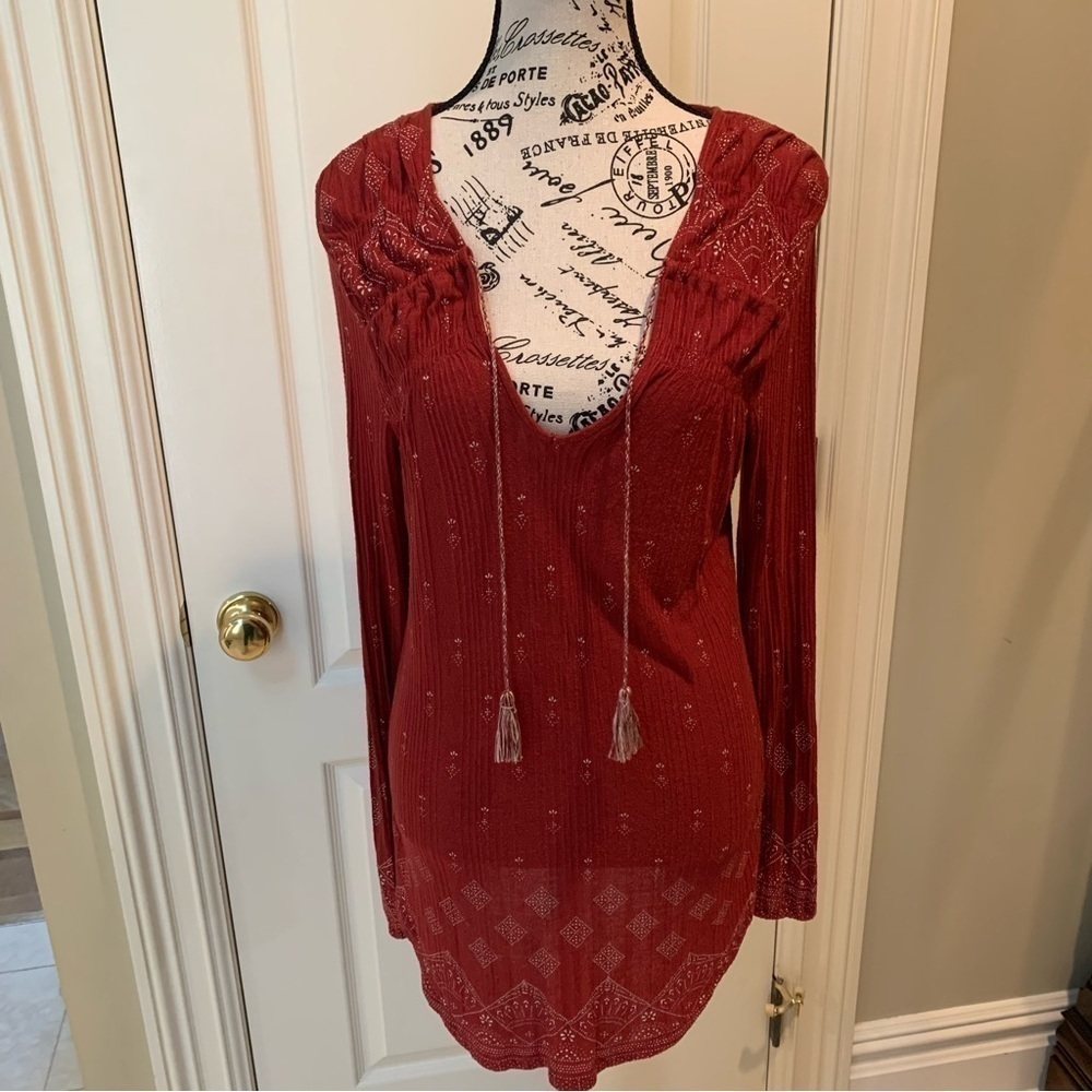 Lucky Brand Rust Colored Women’s Tunic. Size Medium.